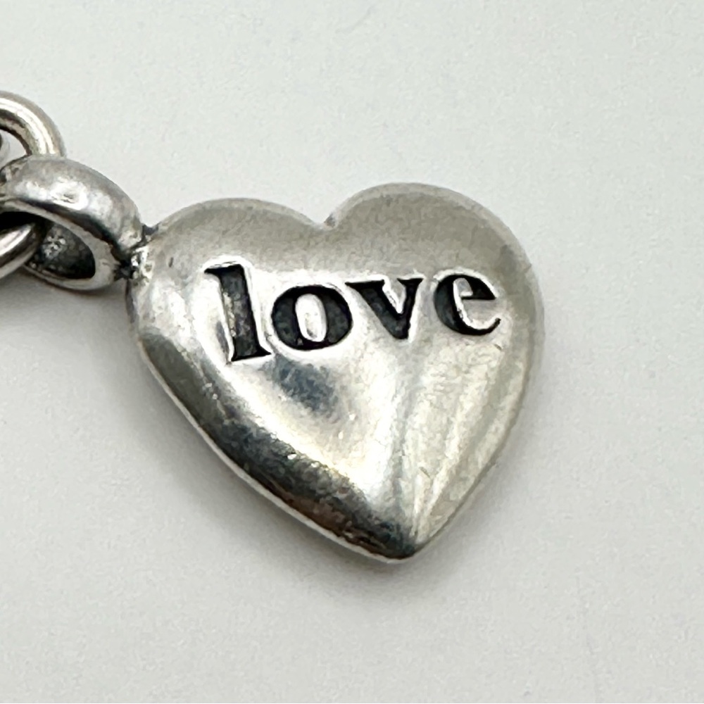 Lagos Silver Heart Love / Hate Charm Bracelet RARE - Picture 2 of 8